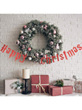 Red Glitter Happy Christmas Banner for Wizard-Themed Holiday Decor