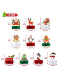 10-Pack Christmas Honeycomb Table Centerpieces Holiday Party Table Decor