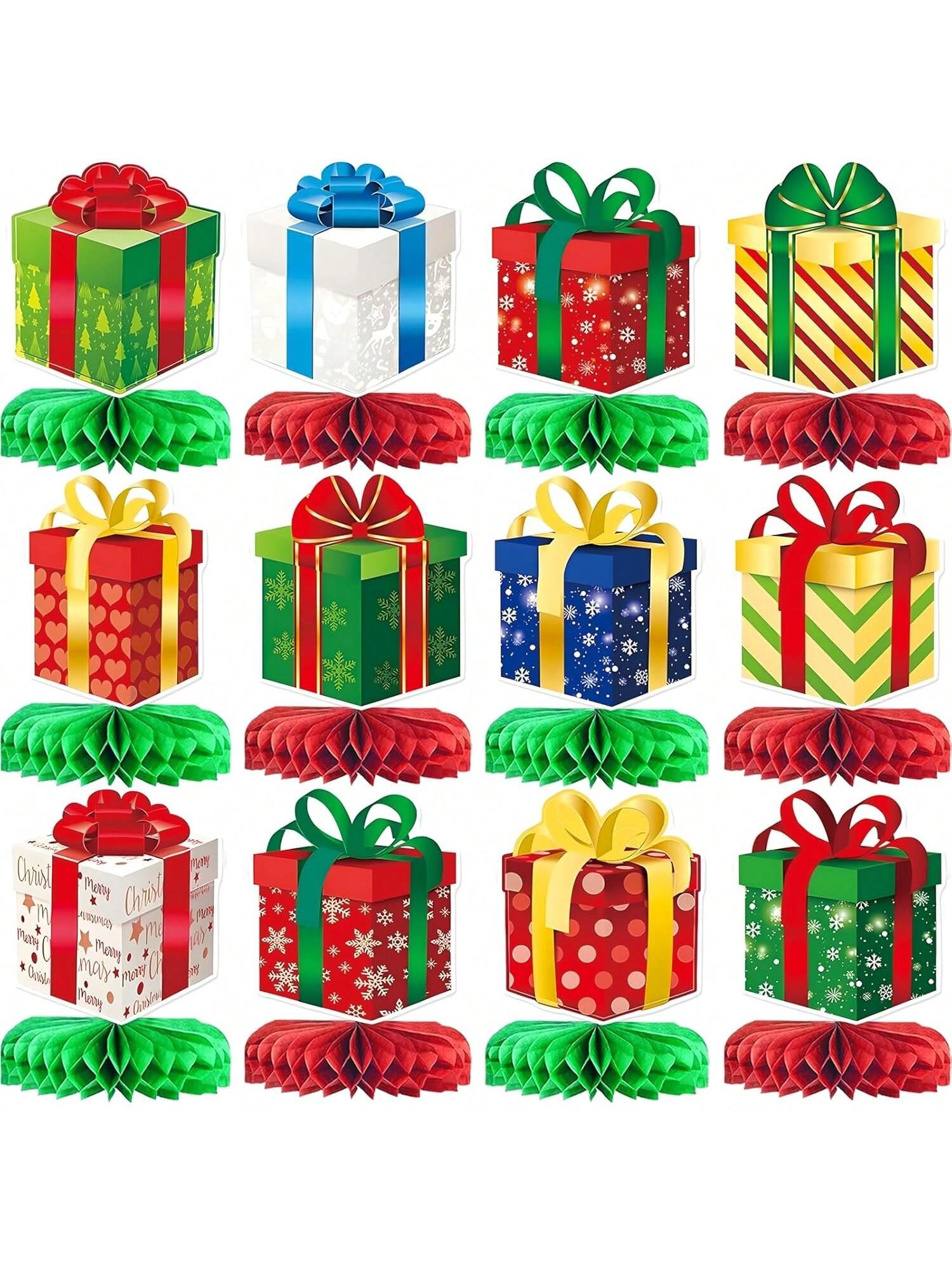 Christmas Honeycomb Centerpieces Holiday Table Party Decor