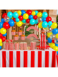 432pcs Circus Party Decor Set with Balloon Garland and Table Accessories