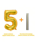 32 Inch Gold Number 5 Foil Balloon for Birthday Wedding or Anniversary