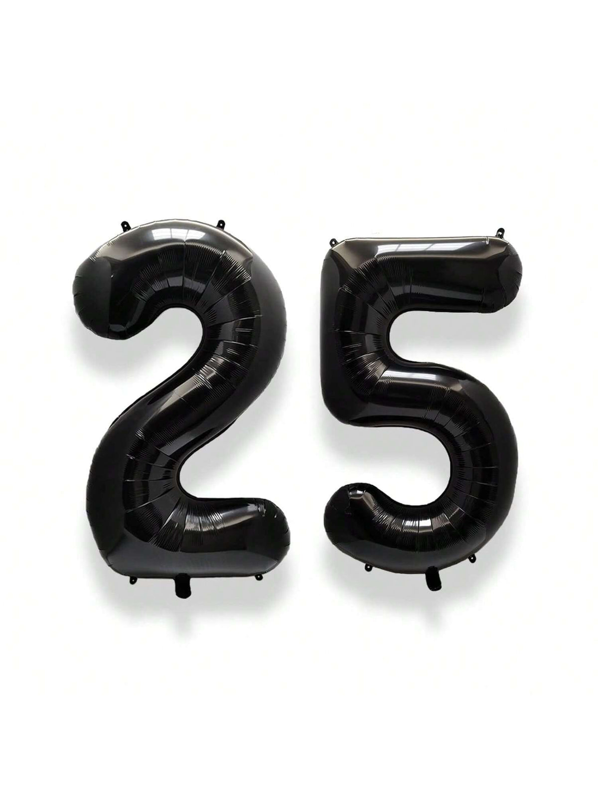 40 Inch Black Number 25 Foil Balloon for Birthday and Anniversary Decor