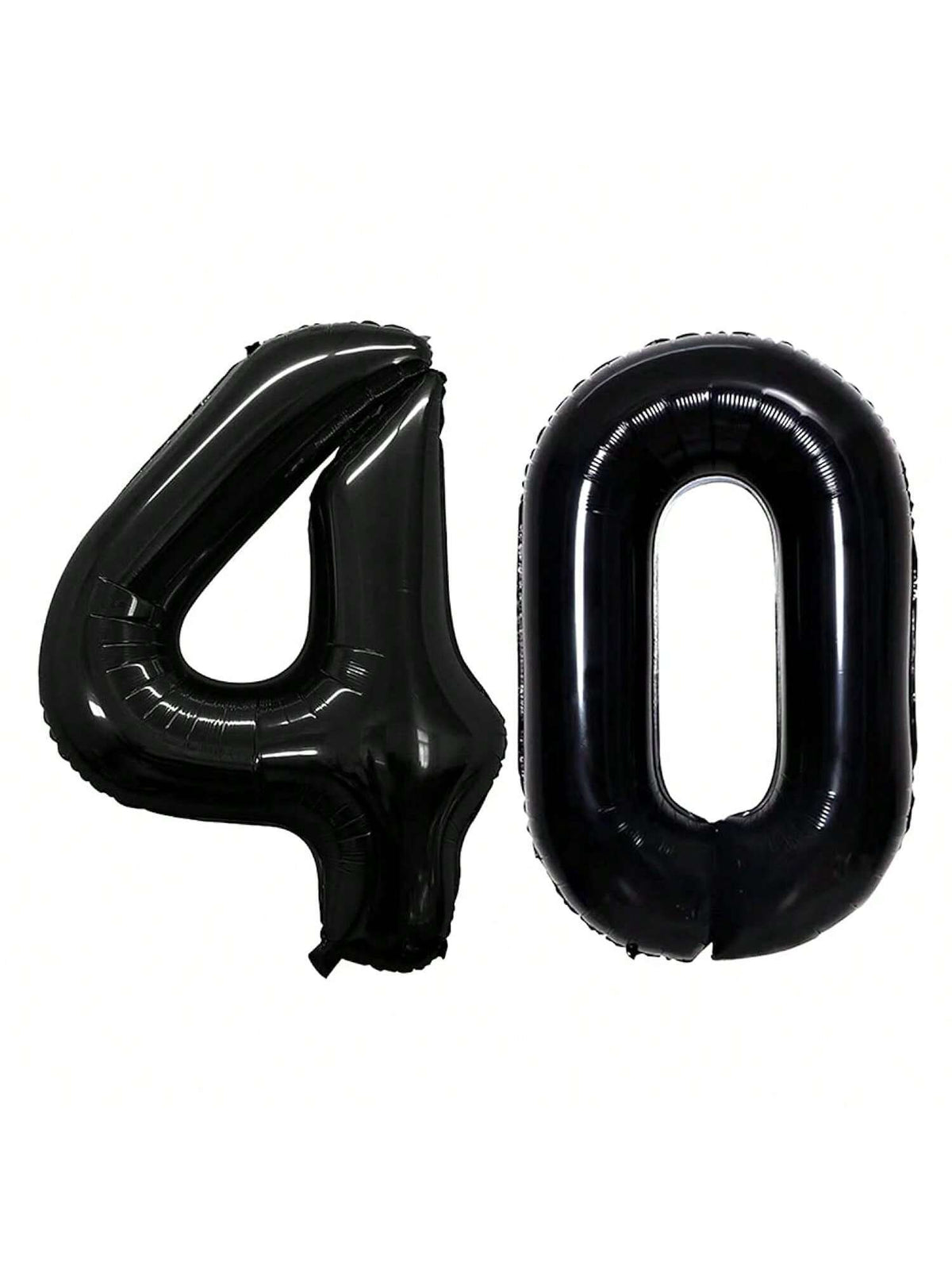 42-Inch Black Number 40 Balloon for 40th Birthday or Anniversary Party
