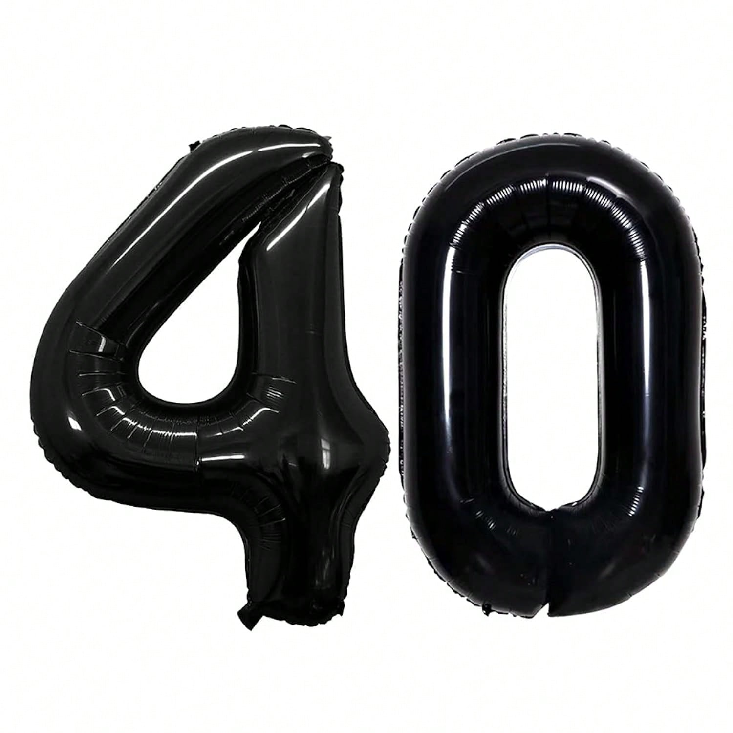 42-Inch Black Number 40 Balloon for 40th Birthday or Anniversary Party