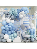 Dusty Blue Grey Balloon Garland Kit 112 pcs for Birthday Wedding