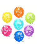 35pc Hawaiian Balloon Kit: Hibiscus Flowers, Tropical Balloons For Luau, Beach & Summer Parties -