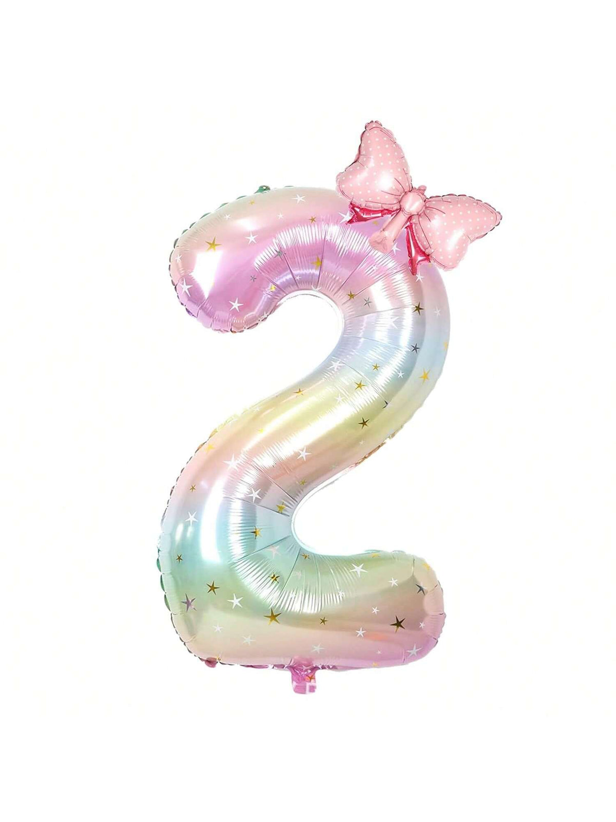 38-Inch Rainbow Number Foil Balloon for Kids Birthday or Wedding Party Decor