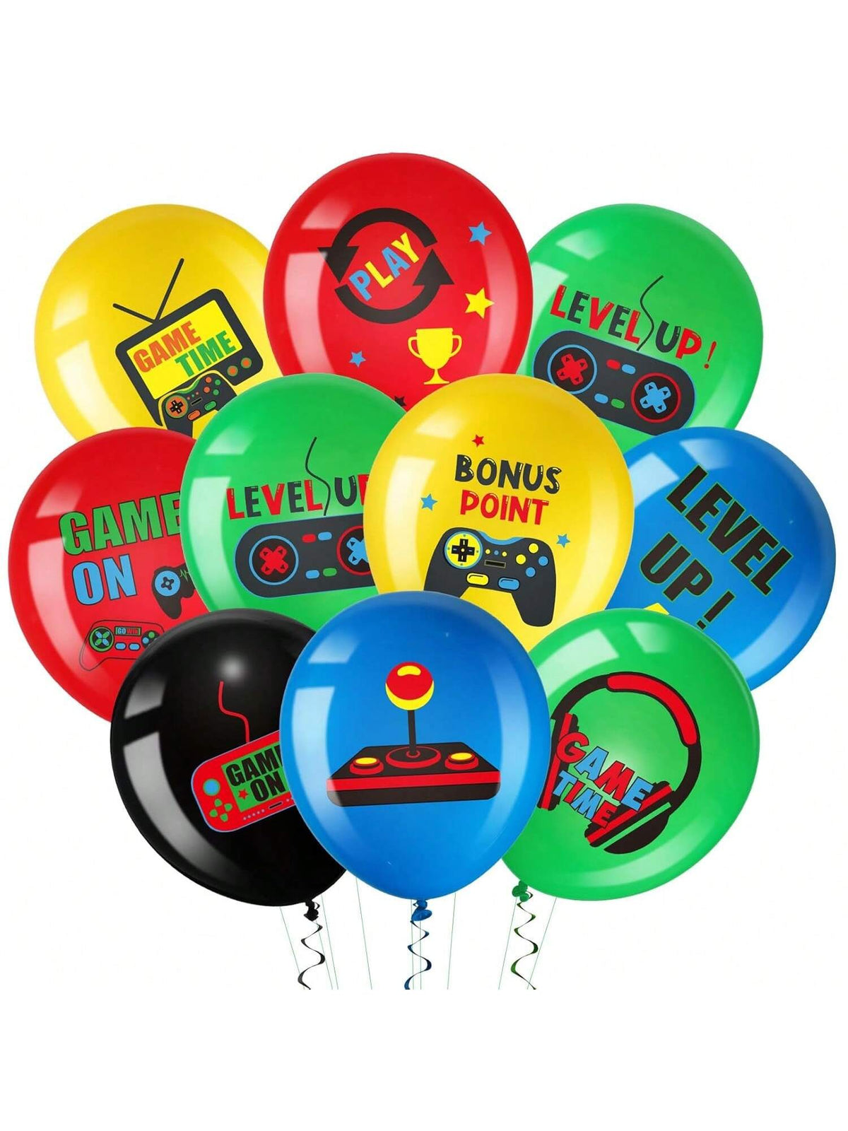 45pcs Video Game Balloons Set for Teen Gaming Birthday Party Decorations