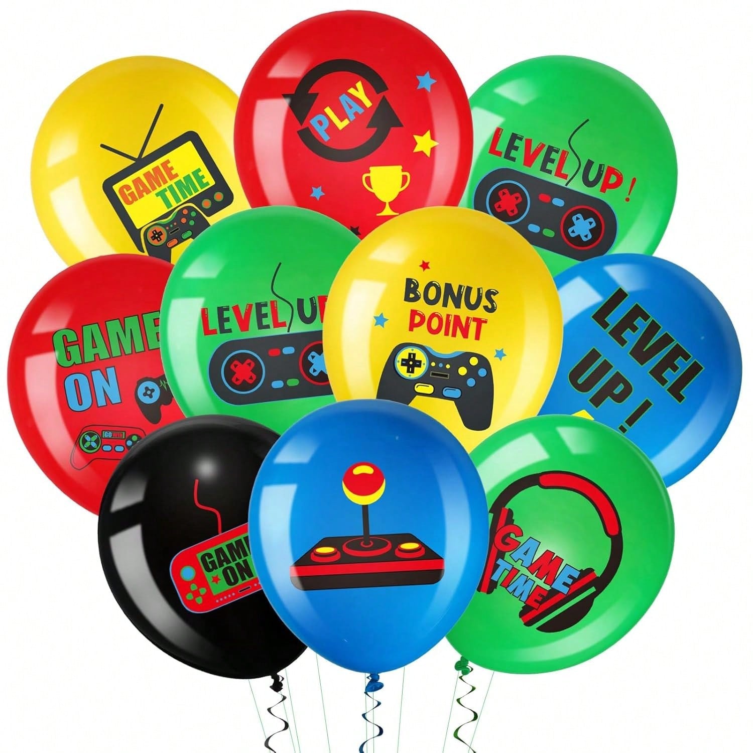 45pcs Video Game Balloons Set for Teen Gaming Birthday Party Decorations
