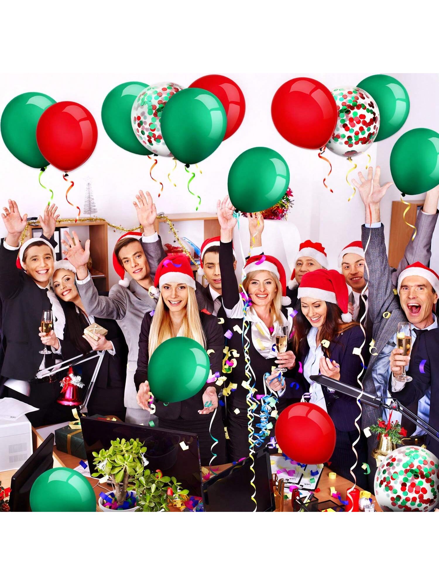 80pc Christmas Balloon Set with Confetti for Party and Wedding Decor