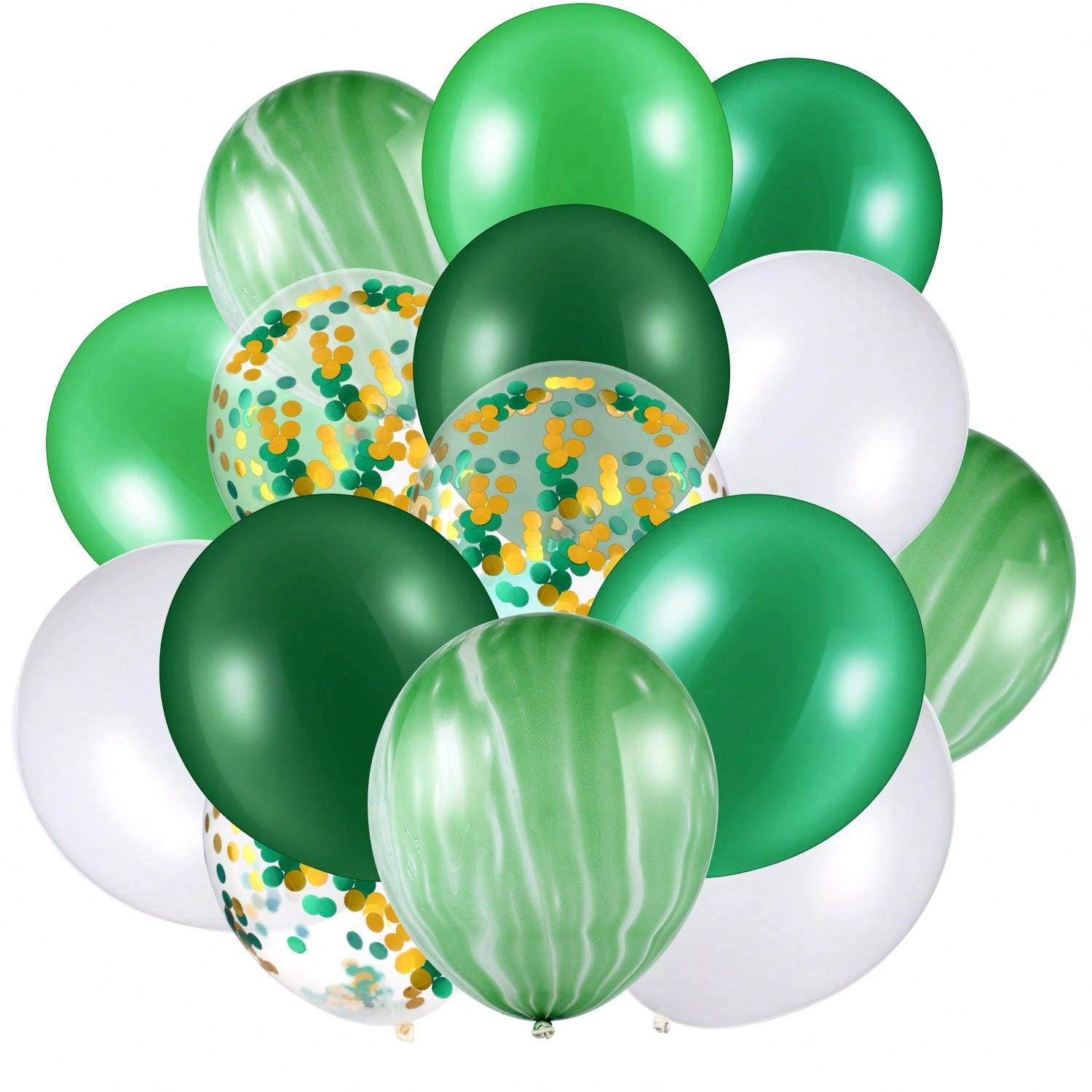 60PCS Agate Confetti Balloons Jungle Shower Wedding Birthday Party Decor