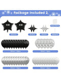 Black Birthday Party Decorations for Men and Women Balloons Arch Banner