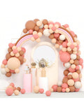 Boho Balloon Garland Kit In Blush & Nude Colors For  Shower & Rainbow Themed Birthday
