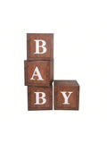 Clear Letter Boxes for Shower Birthday Gender Reveal Party Decor Reusable Favors