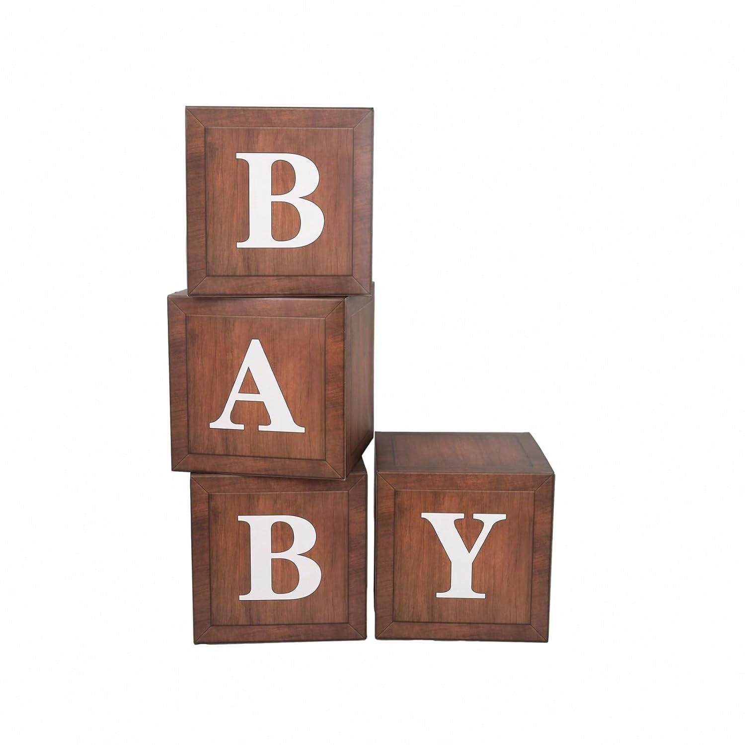 Clear Letter Boxes for Shower Birthday Gender Reveal Party Decor Reusable Favors