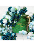 Dark Teal Balloon Garland Arch Jungle Themed Decorations For Men & S Birthday Party