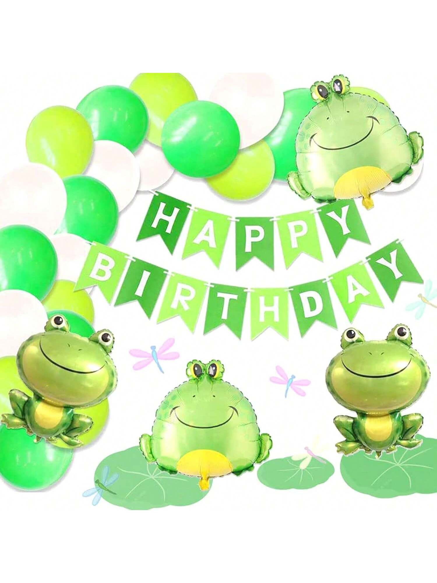 Frog Theme Party Decorations Frog Balloons for Birthday Garden Reptile Party