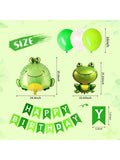 Frog Theme Party Decorations Frog Balloons for Birthday Garden Reptile Party