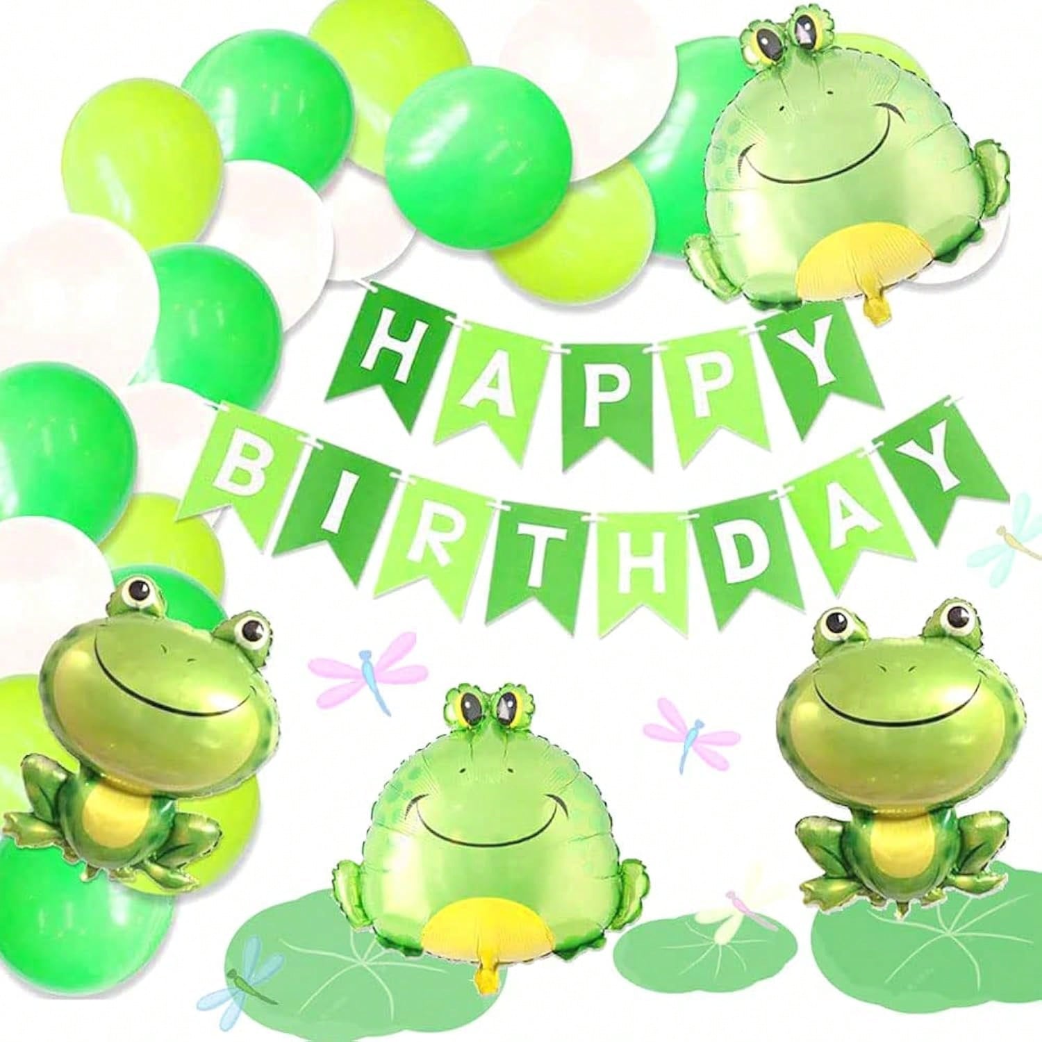 Frog Theme Party Decorations Frog Balloons for Birthday Garden Reptile Party