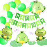 Frog Theme Party Decorations Frog Balloons for Birthday Garden Reptile Party