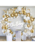 123PCS Metallic Gold Balloon Arch Kit in 18 12 10 5in for Party Decor