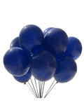 100pcs Navy Blue 12 Inch Balloons for Wedding Birthday Christmas and Party Decor