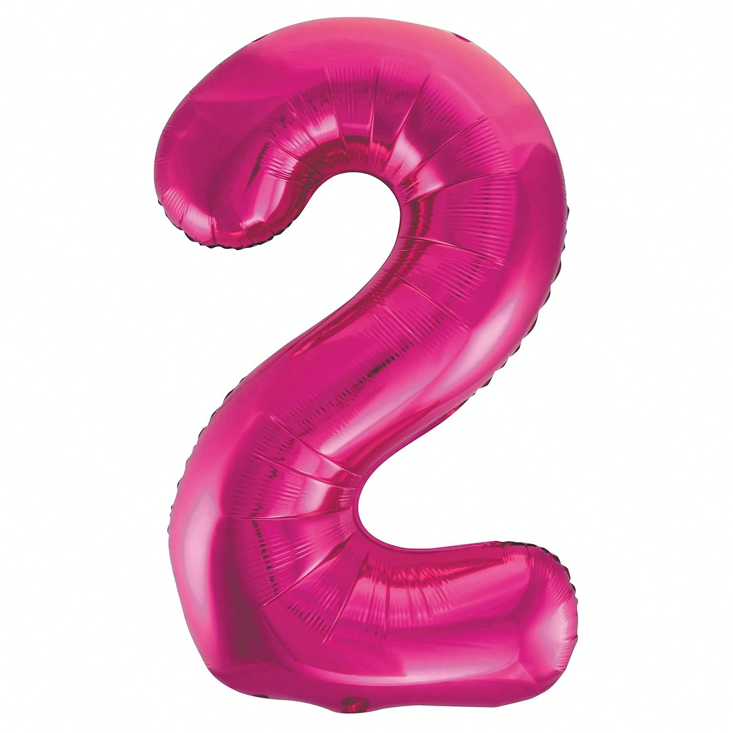 Pink Number 2 Foil Balloon 34 Inch for Birthday Anniversary Party Decor