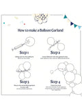 155PCS Race Car Balloon Garland Kit with Blue Yellow Checkered Foil Balloons