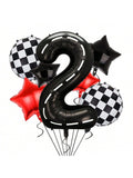 Race Car Birthday Party 40 Inch Mylar Balloon with 9 Pc Fast-Themed Set