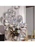 139pcs Silver Balloons 5-18 Inch Garland Arch Kit for Party Birthday Wedding