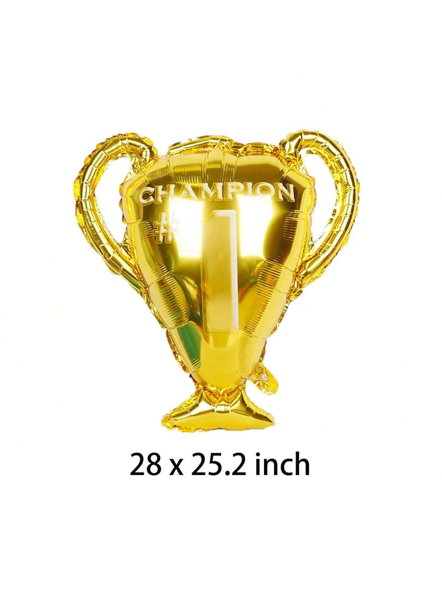 Soccer Party Balloon Set Trophy and Foil Balloons for Birthday and Events