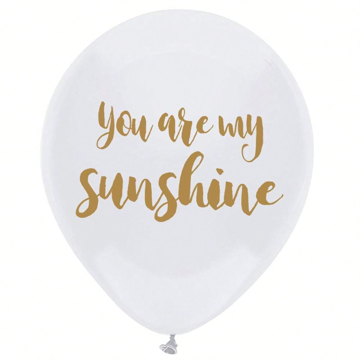 16pcs You Are My Sunshine White & Gold Balloon Set for Parties
