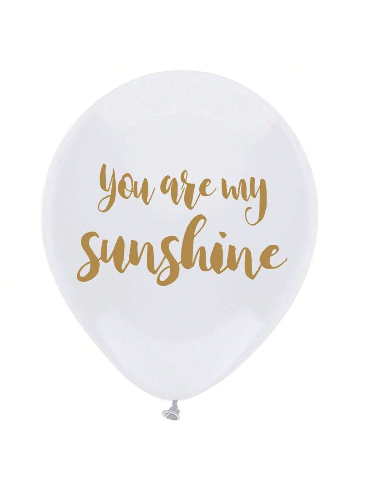 16pcs You Are My Sunshine White & Gold Balloon Set for Parties