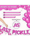 Pre-Strung Hot Pink Funny Bachelorette Banner Glitter Bridal Shower Decor