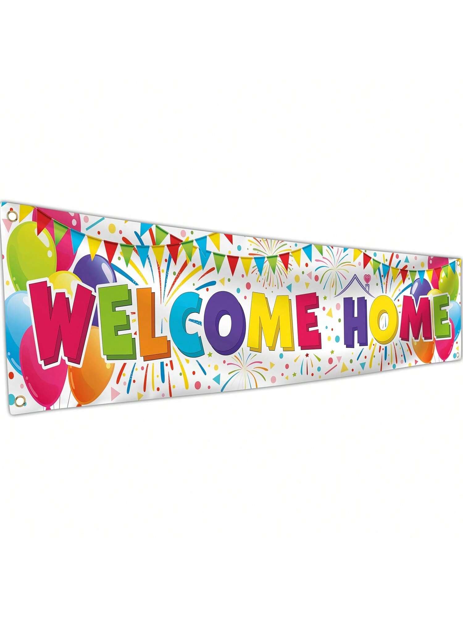 Welcome Home Banner 6x1.3ft White Welcome Back We Missed You Decoration