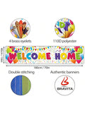 Welcome Home Banner 6x1.3ft White Welcome Back We Missed You Decoration