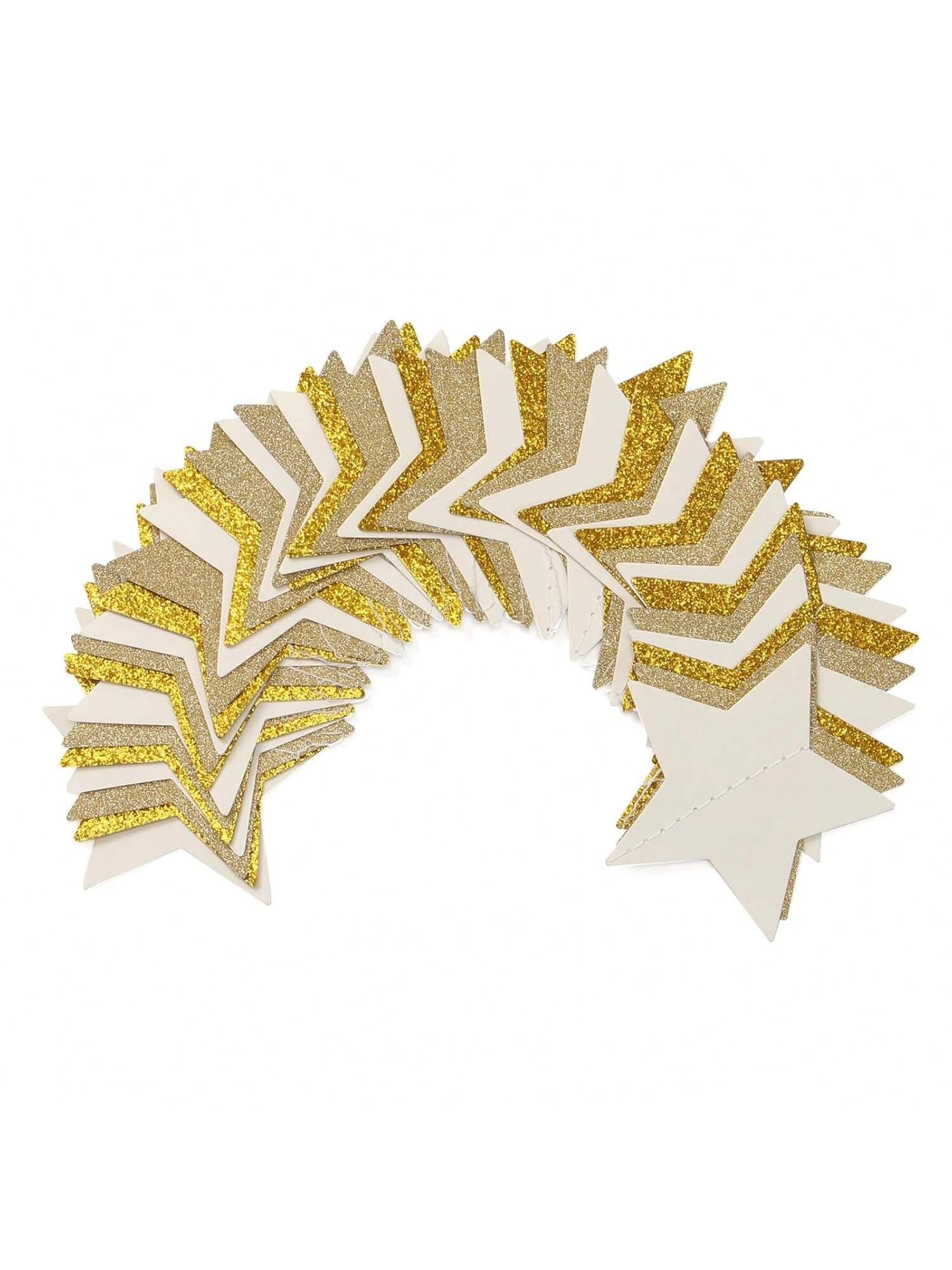 White Gold Champagne Party Garland 62ft with Twinkle Star for Events