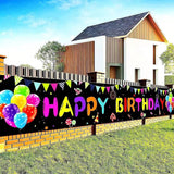 Happy Birthday Yard Banne 118X19.7 Inches, Large Outdoor & Indoor Decoration Banner