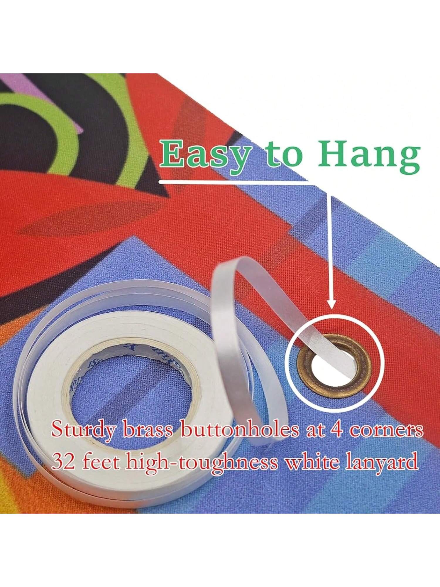 Happy Birthday Yard Banne 118X19.7 Inches, Large Outdoor & Indoor Decoration Banner