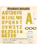 116pcs DIY Glitter Banner Kit with Letters Numbers & Tools for Graduation & Birthday