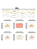 Little Princess Crown Pink Streamers 12pc for Birthday or Shower Party