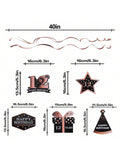 Happy 12th Birthday Rose Gold Streamers for 12 Years Old Party Decorations
