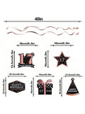 Happy 17th Birthday Rose Gold Streamers for 17 Years Old Party Decorations