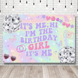 Iridescent Its Me Birthday Banner Music Party Decoration 59 x 39 Inches