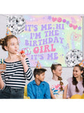 Iridescent Its Me Birthday Banner Music Party Decoration 59 x 39 Inches
