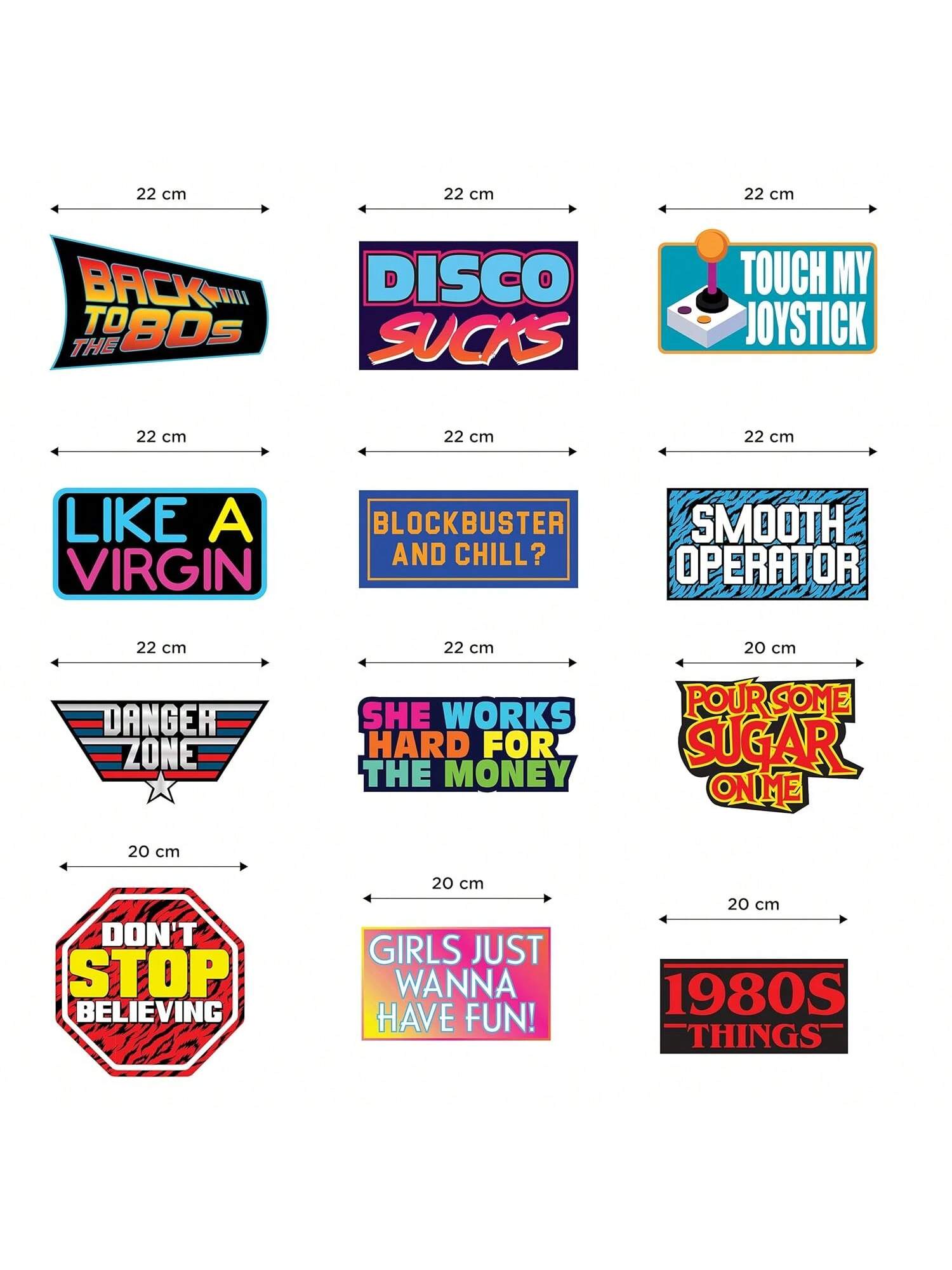 28pcs 80s Throwback Hanging Swirls Party Decorations