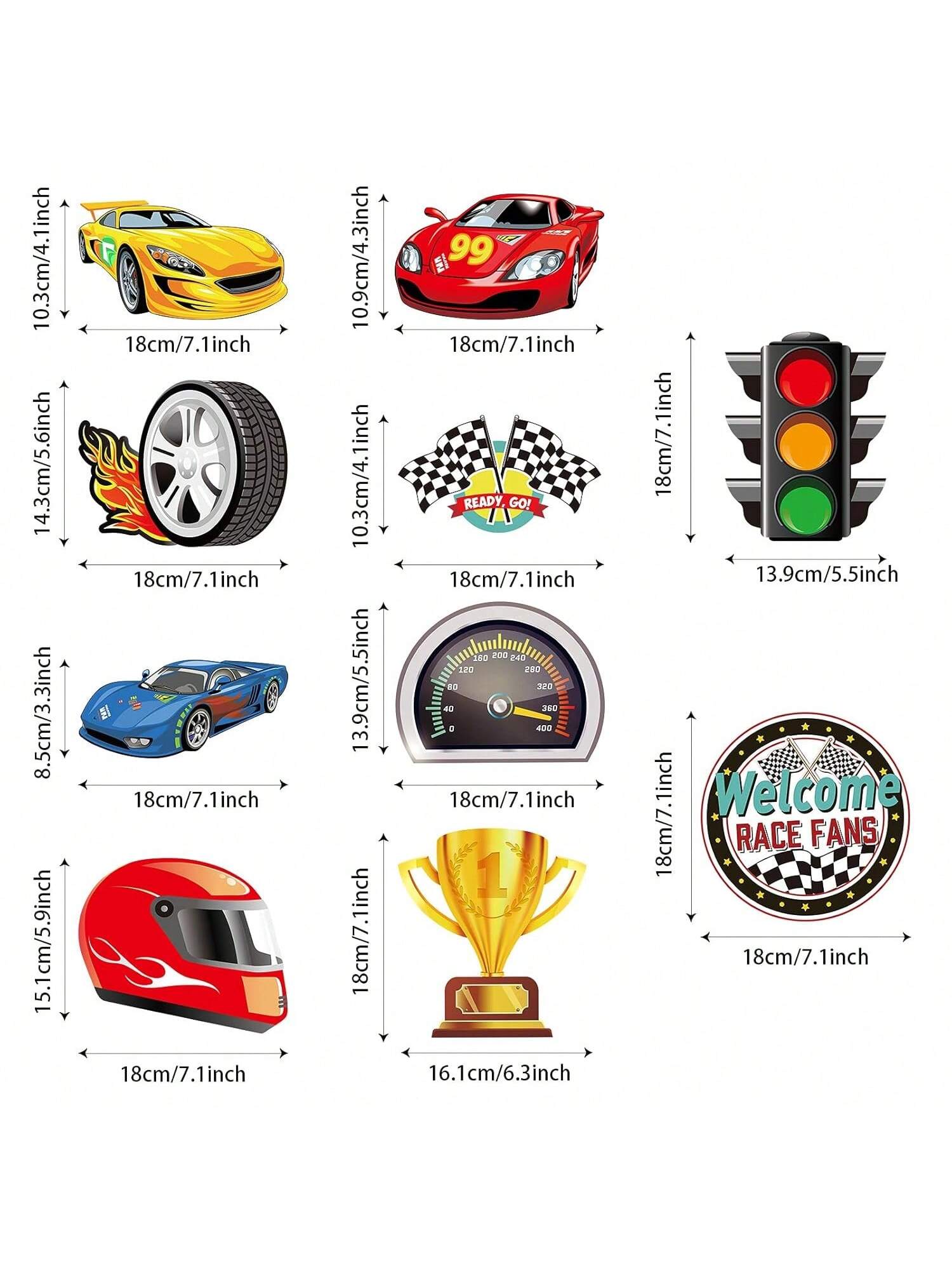 30pcs Race Car Party Hanging Swirls Checkered Flag Ceiling Decorations