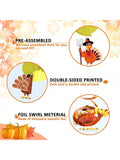 36pcs Thanksgiving Hanging Swirls Turkey Decorations for Party Classroom