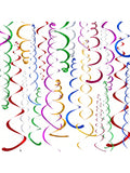 84PCS Christmas Hanging Swirls Party Streamers for Holiday and Event Decor