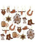 Cow Party Decorations My First Rodeo Hanging Swirls Western Birthday